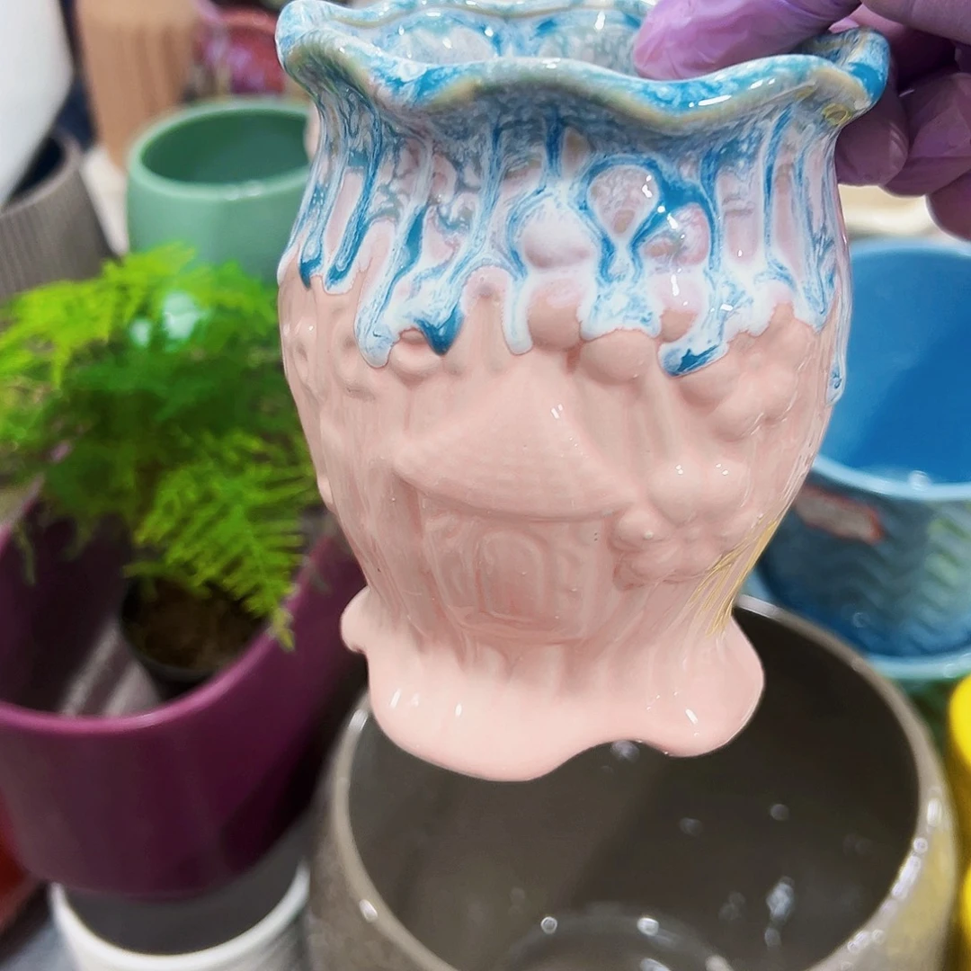 外贸尾单陶瓷花盆凑单10米包邮