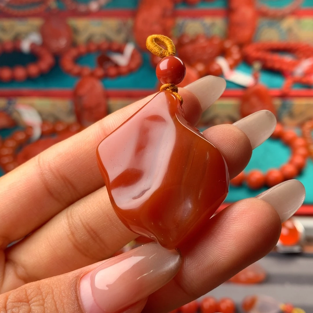 吊坠(不含链)未镶嵌南红玛瑙