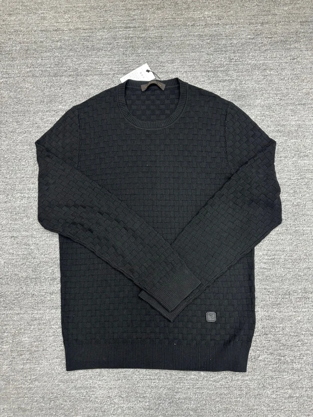 95新 LouisVuitton/路易威登 2xl lv 棋盘格毛衣 黑色 准新