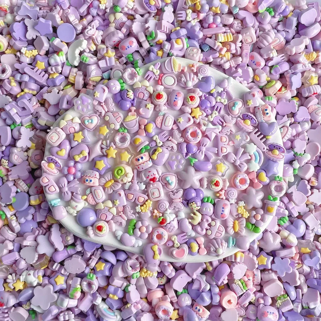 迷你植物类混款树脂配件小号花朵树木场景类