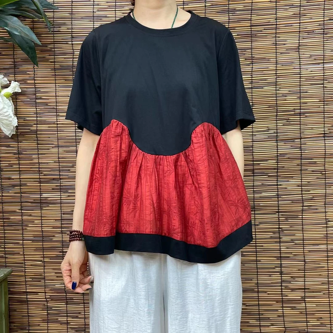 3667新款春夏时尚优雅减龄T恤小衫QZ