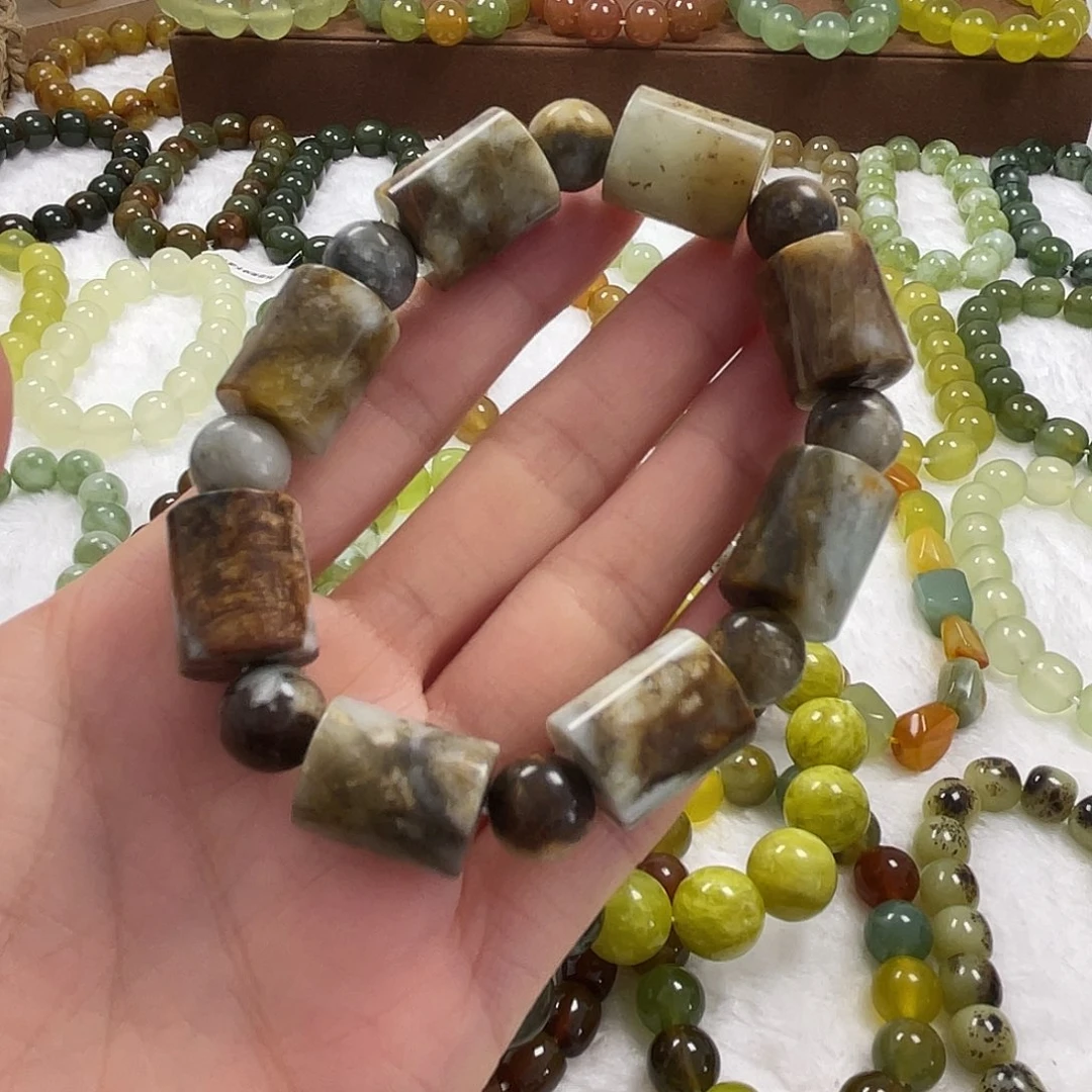 蛇纹石玉未镶嵌手串