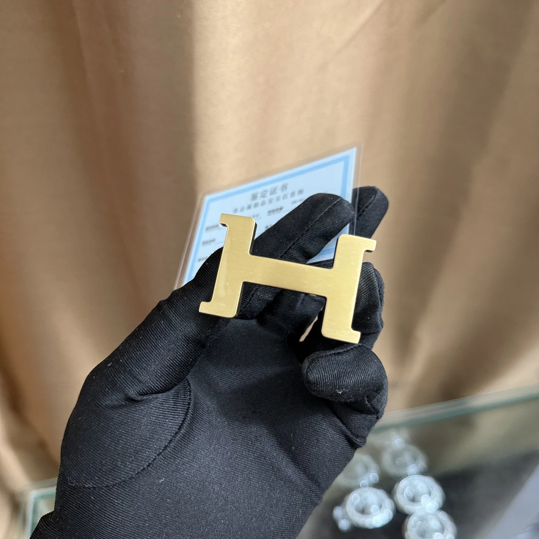 新款女士皮带扣头工字扣H字母爱马腰带扣头2.5配件2.4替换扣高档