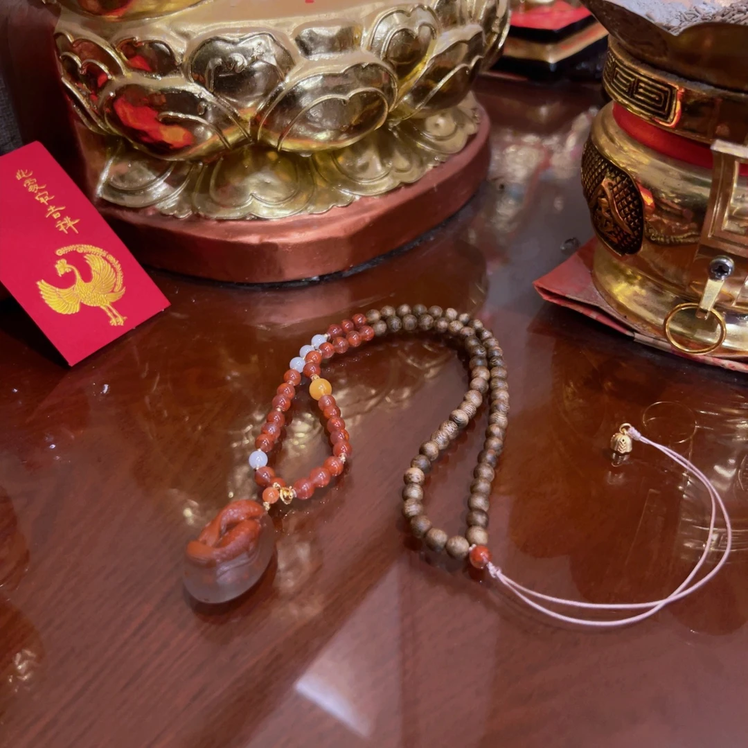 蓝宫调 老料年年有鱼吊坠 十一年奉孤品 M343