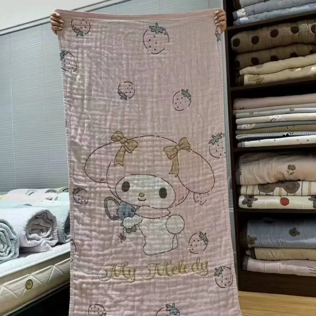 纯棉四层纱布卡通浴巾70*160微瑕～M010