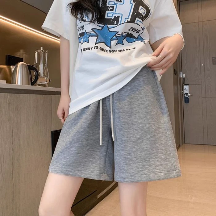 运动短裤女2024夏季新款爆款高腰宽松显瘦薄款百搭学生休闲五分裤