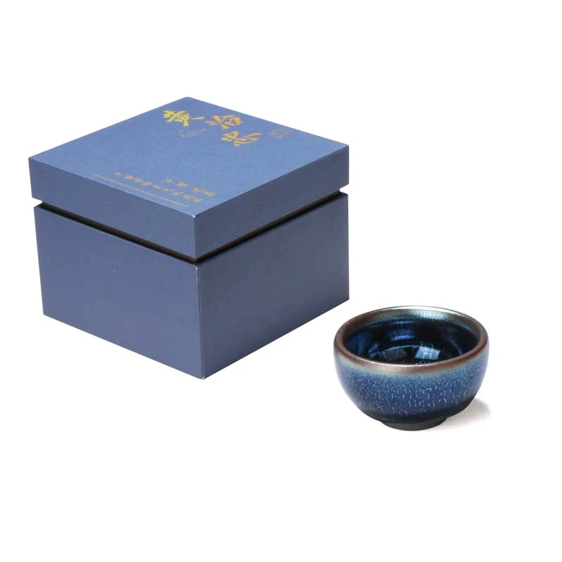 建盏主人杯茶杯蓝色妖姬@@@106