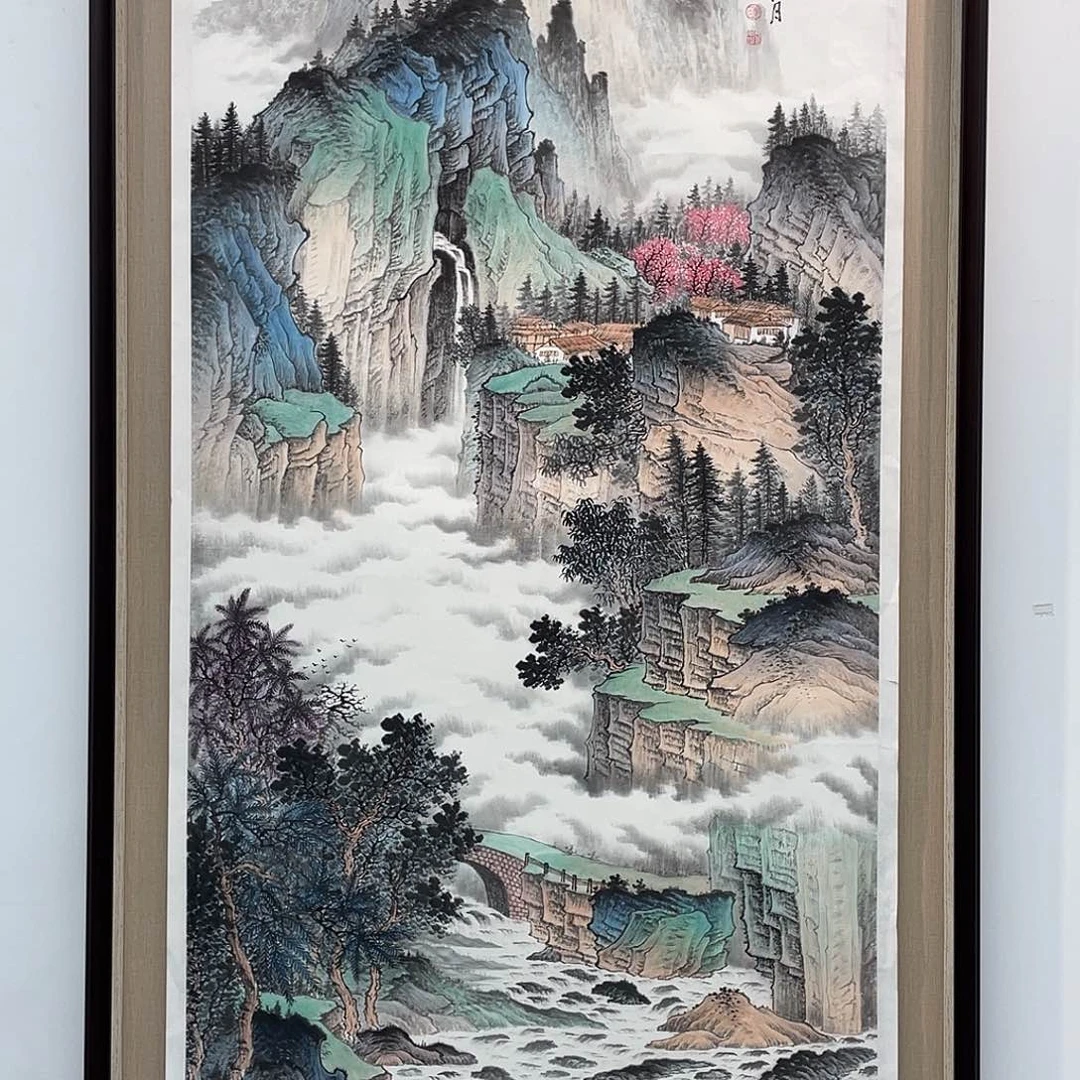 国画凌行志手绘作品