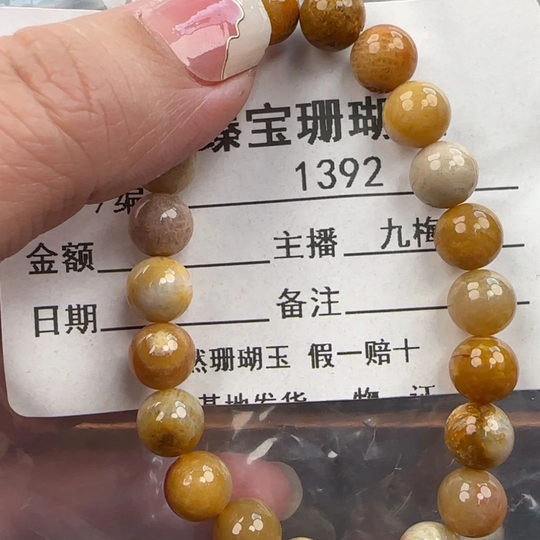 硅化珊瑚（珊瑚玉）未镶嵌颈饰