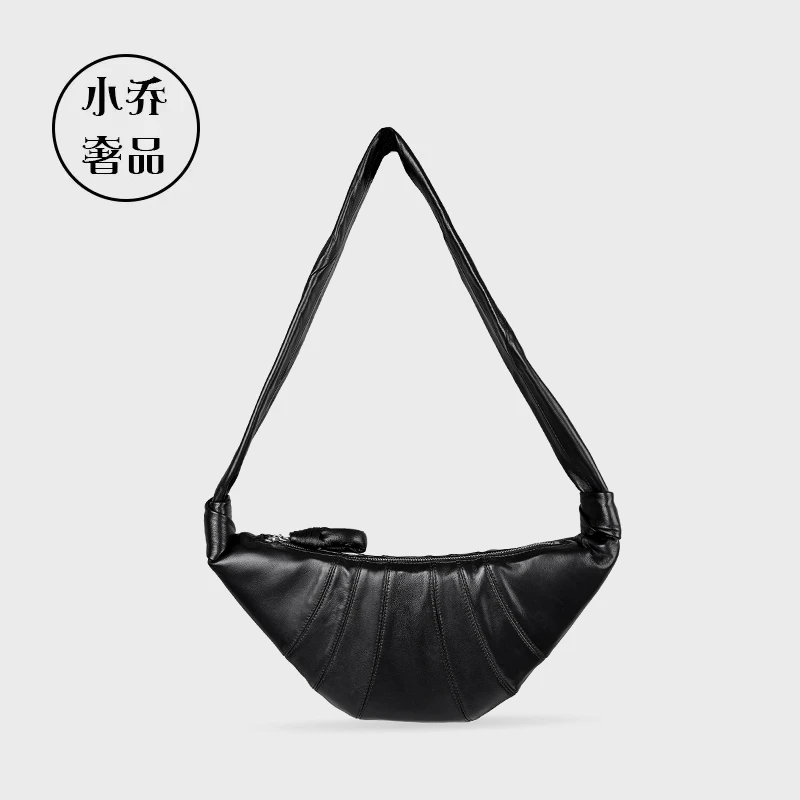 【牛角包】高级百搭小众腋下中号牛角包小羊皮#82127