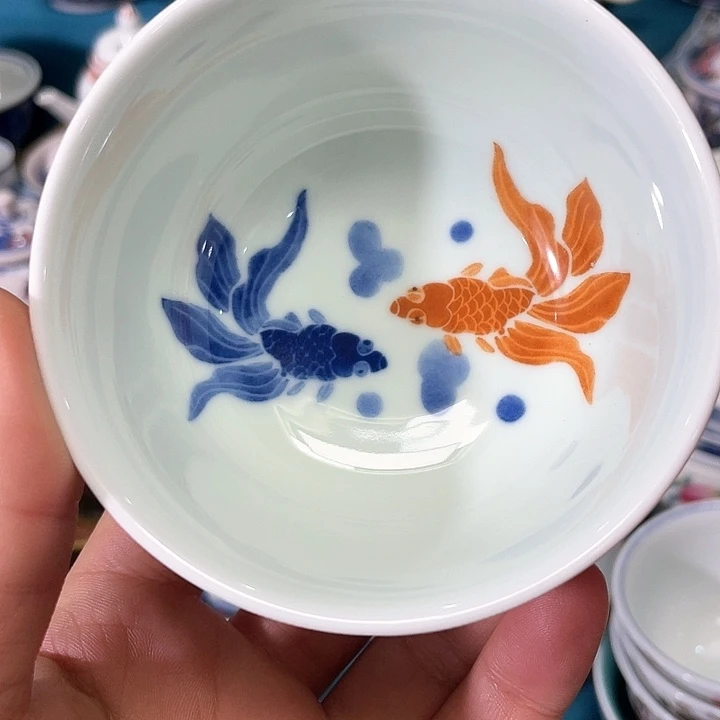 景德镇陶瓷主人杯12344