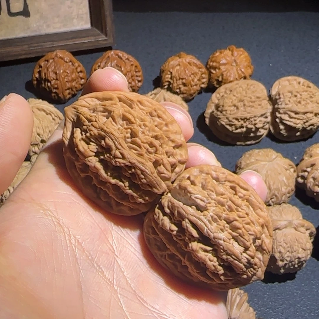 吊坠文玩核桃40虎头