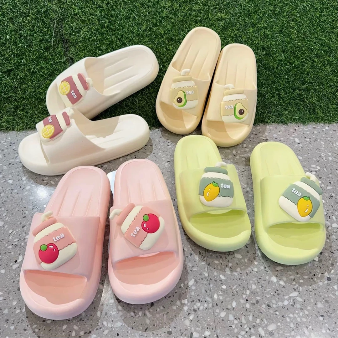 808水果茶4厘米EVA卡通厚底拖鞋