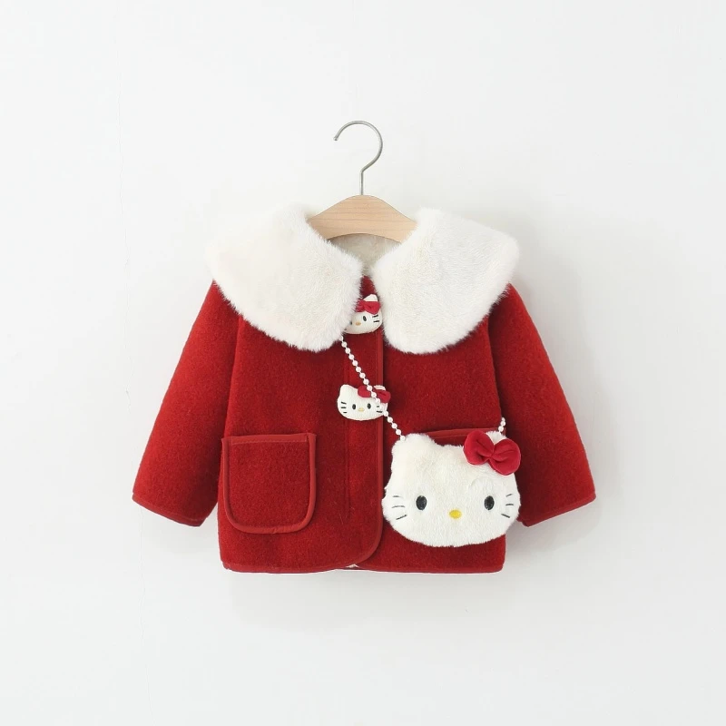 女童秋冬加绒外套新款婴儿0一4周岁小宝宝厚款上衣冬季婴儿厚衣服