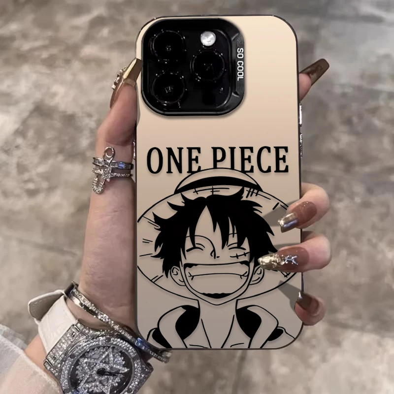 草帽路飞适用苹果16promax手机壳iPhone15创意14保护套17新款动漫