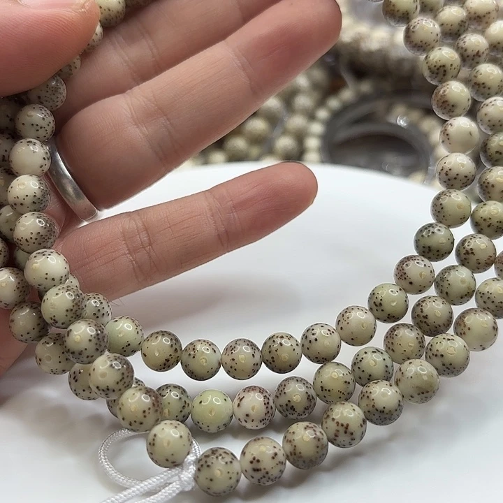星月菩提手串8冰糖果冻大留白龙蛋