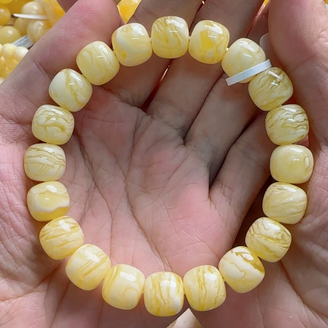 琥珀未镶嵌手链蜜蜡手串