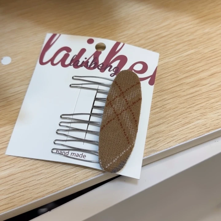 醋酸铁合金插梳格纹