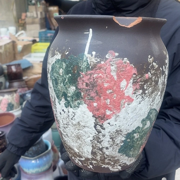 红陶瑕疵口径20高度28