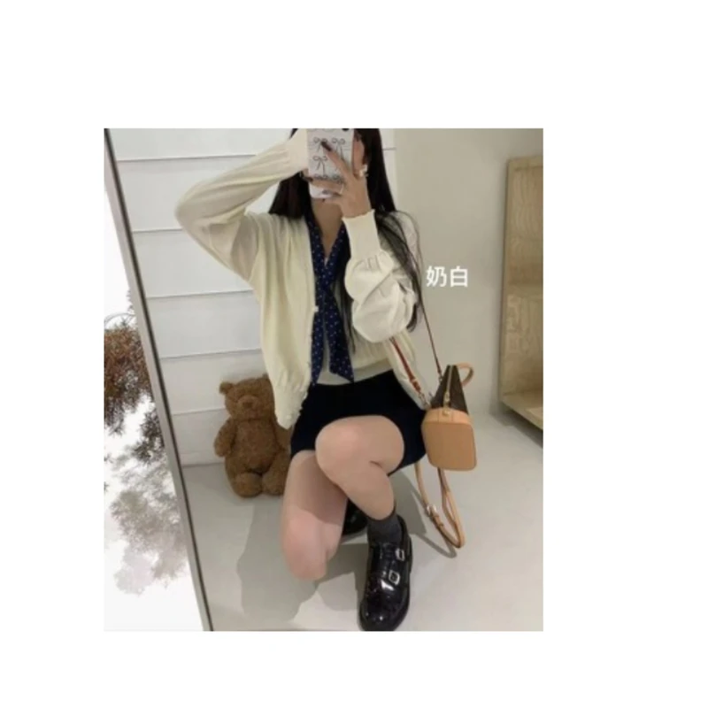 【NO退NO换】复古背心+毛衣开衫两件套8121