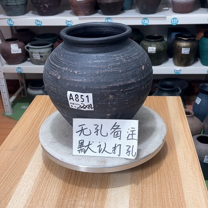 红陶手工制作工艺花盆