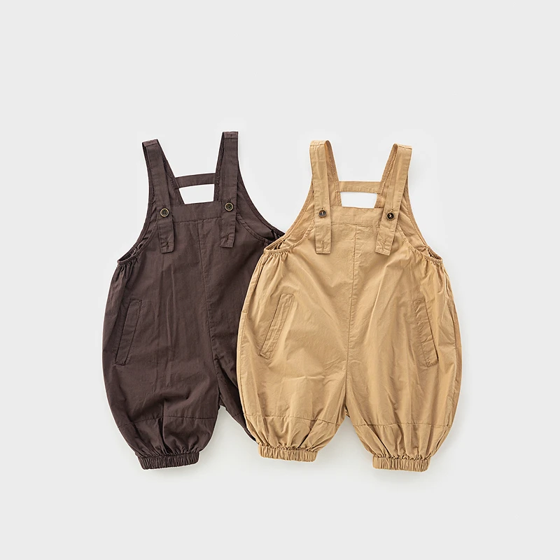 宝宝背带裤夏季薄款洋气男女小童灯笼裤1一5岁婴儿连体短裤潮6805