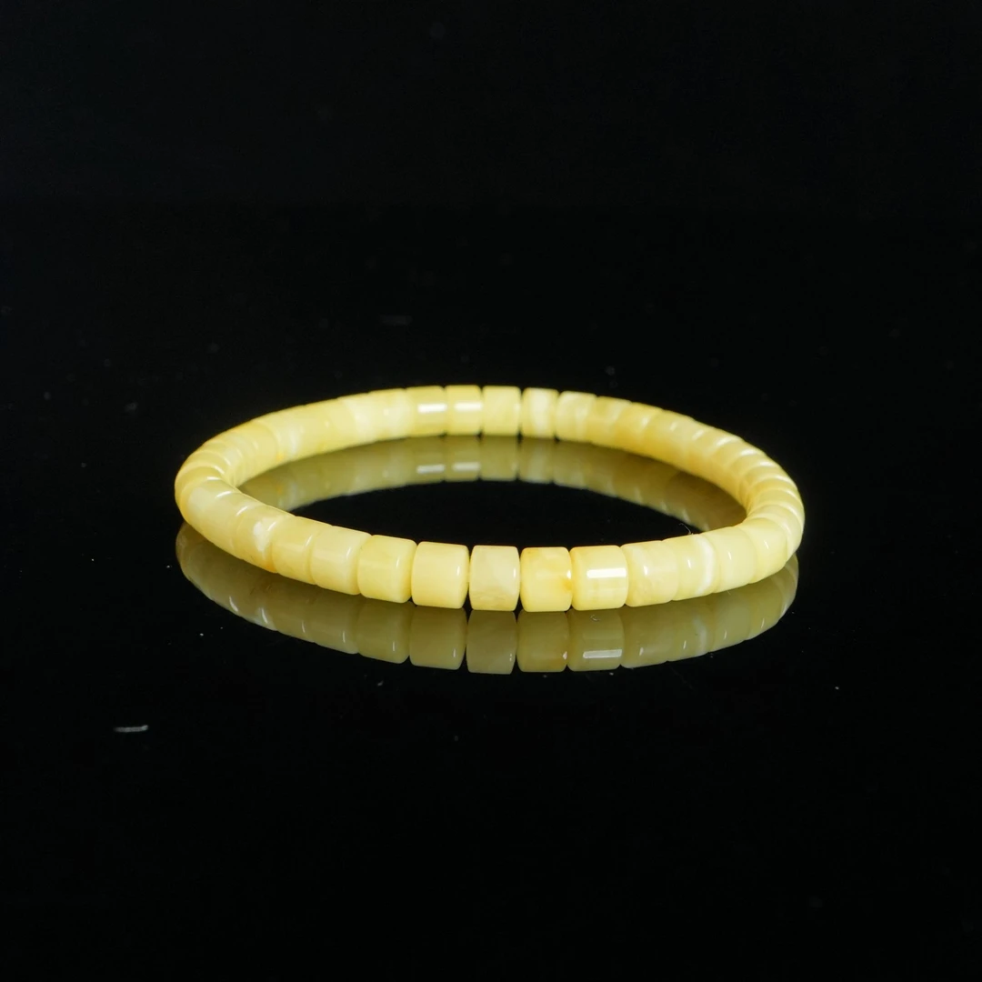 M2818 白蜡药品手串 5.38g