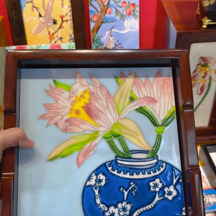 一体款瓷板画艺术作品