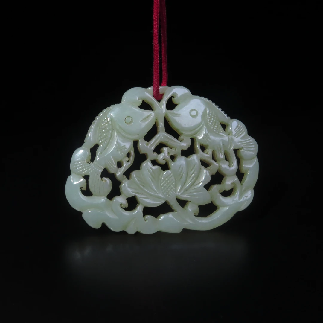 民国吉庆有余佩/MZ542400/和田玉/民族文物