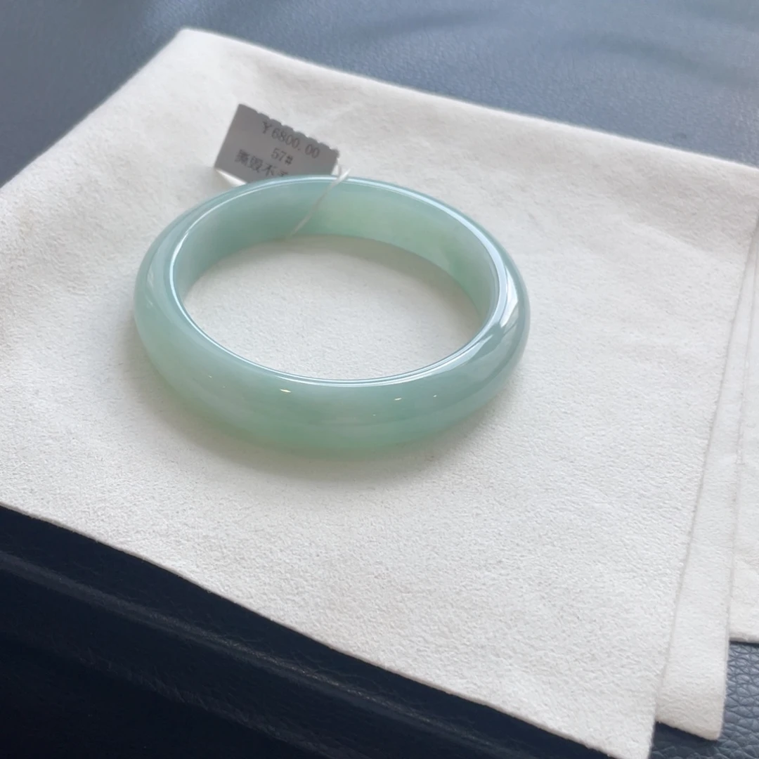 翡翠未镶嵌手镯纹57