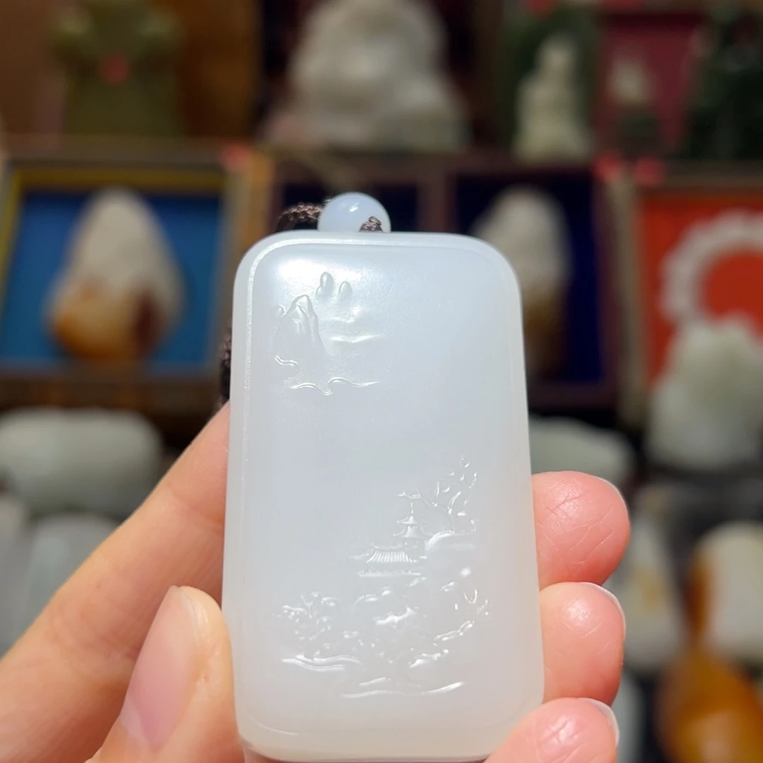 和田玉未镶嵌挂件