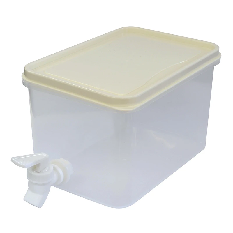 日本方形水箱冷水壶带龙头水果茶冷泡壶凉水壶 3.0L