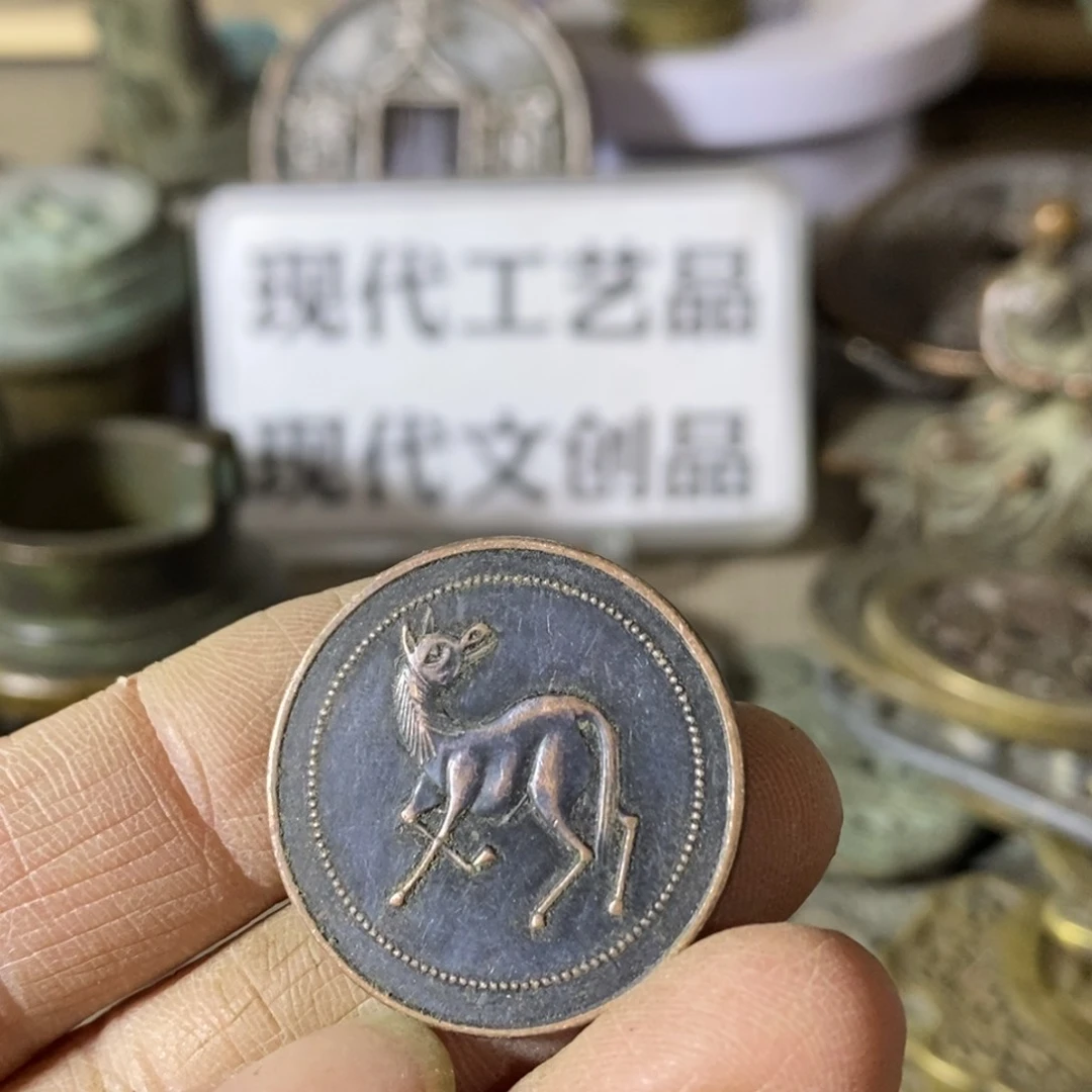 铜现代工艺品学习币铜钱