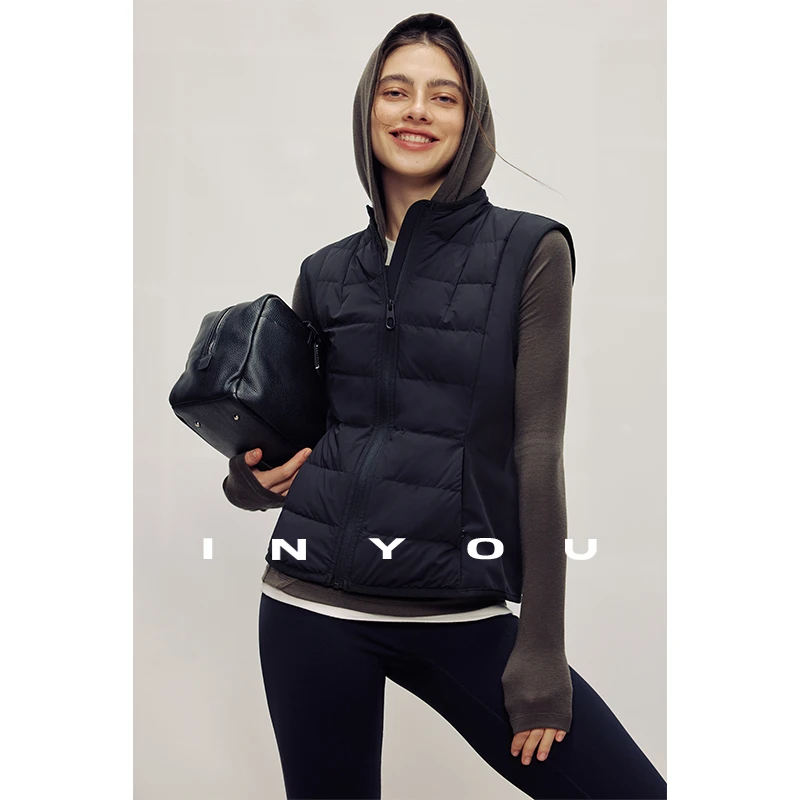 因由 轻暖收腰修身显瘦冬季轻运动马甲