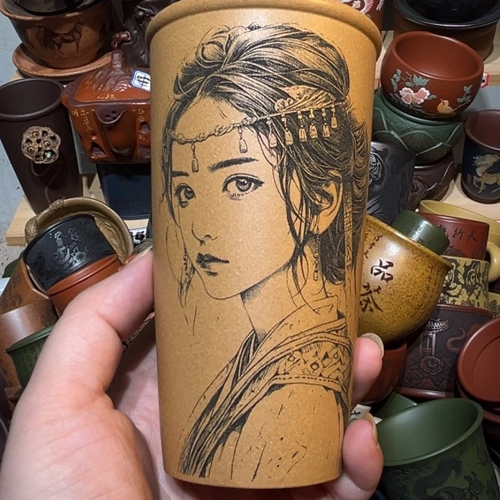 茶杯紫砂宜兴紫砂主人杯