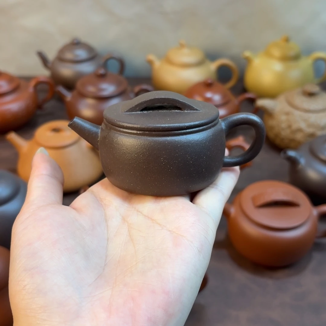 茶壶紫砂汉瓦40cc半手