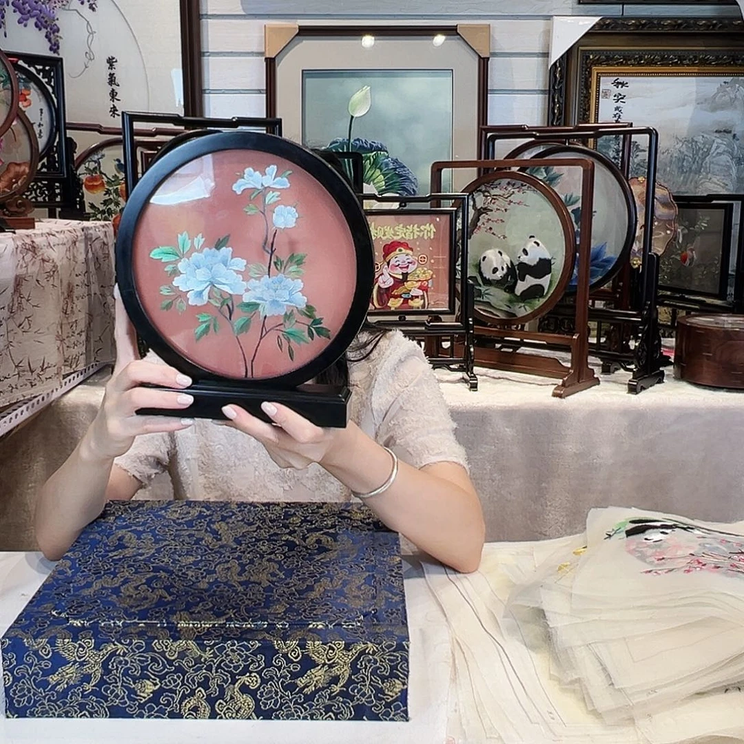 织绣苏绣摆台精工