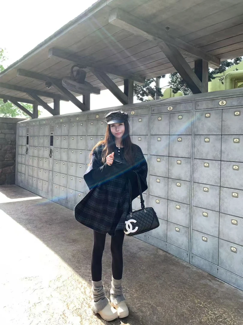 F9D黑色“加绒”打底裤