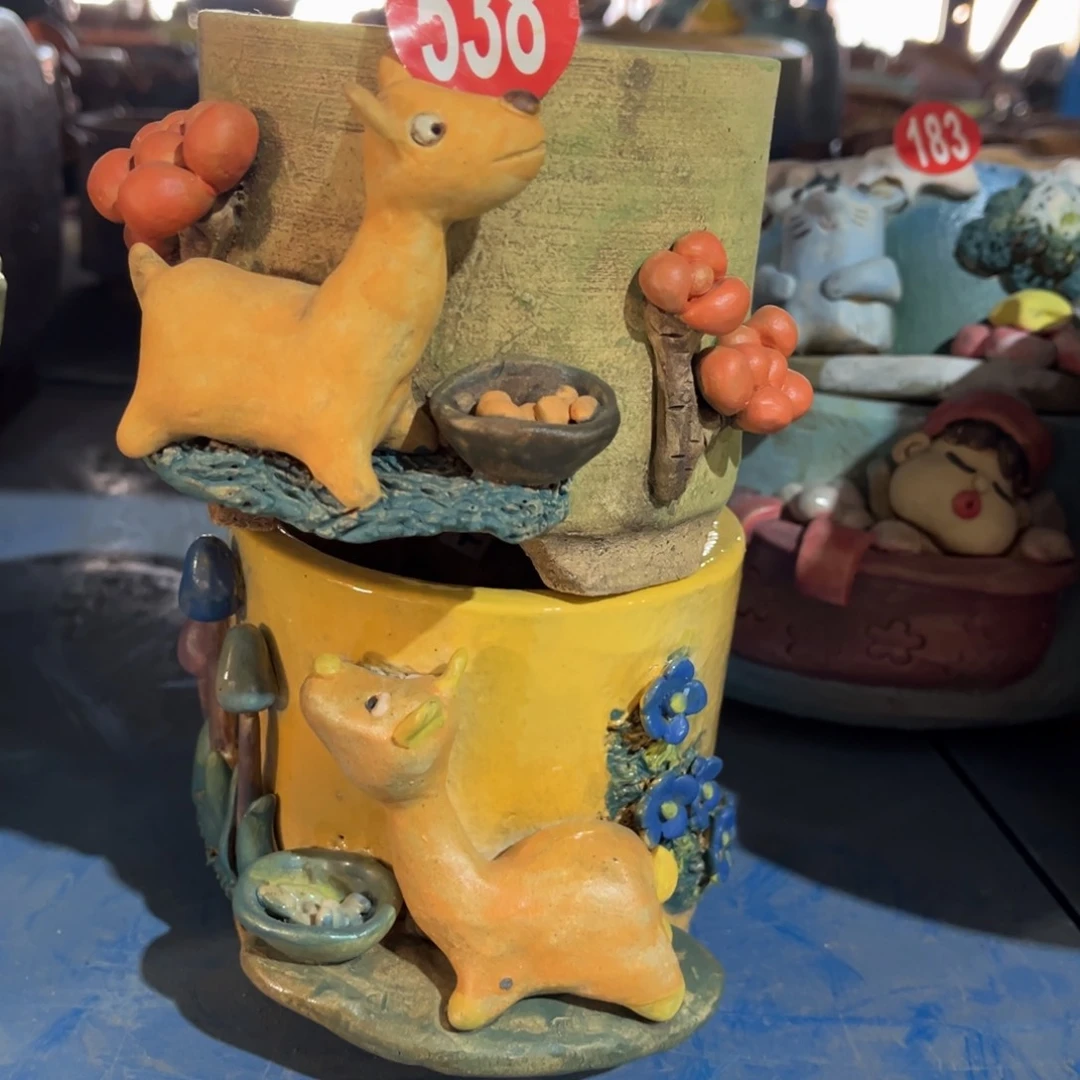 陶瓷微瑕538 号陶然花盆