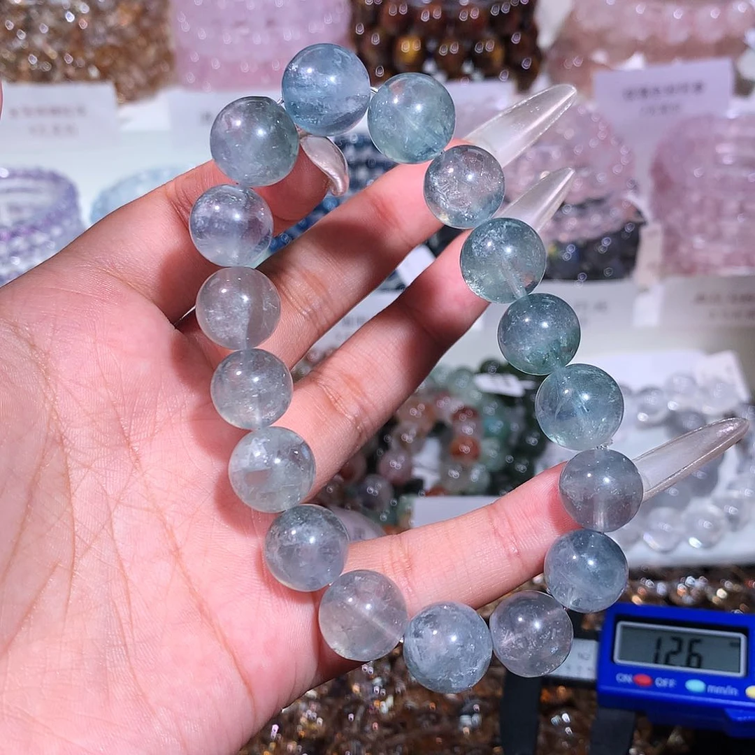 未镶嵌手链水晶拉丝兔毛萤石13