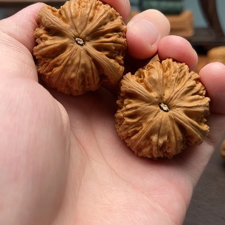 远***岫文玩核桃吊坠蛟龙42点修