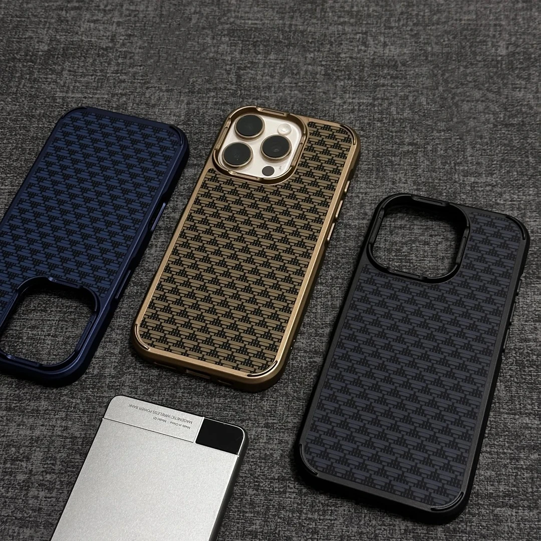磁吸【源格纹】适用苹果16promax手机壳艺术防摔iPhone15Pro高级感