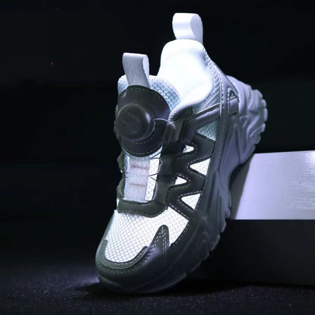 7845防滑运动跑鞋男童透气球鞋网面时尚跑步单网鞋儿童训练大童