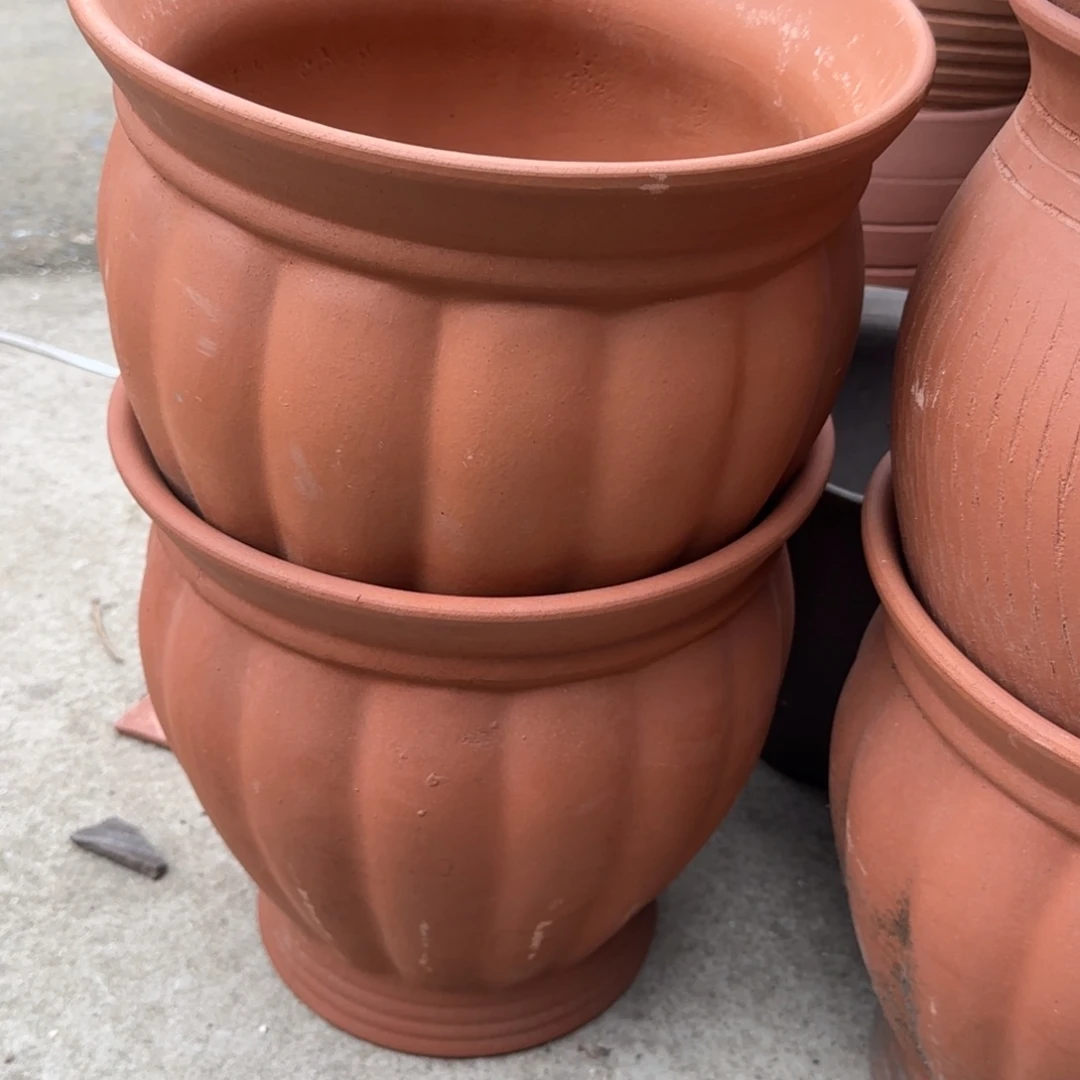 紫砂花盆口30高30宜兴紫砂