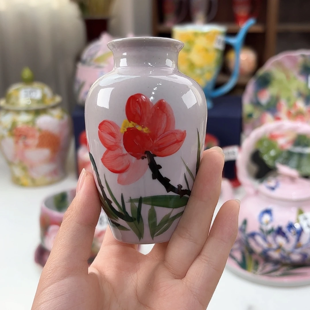 景德镇手绘高温釉下彩陶瓷茶具