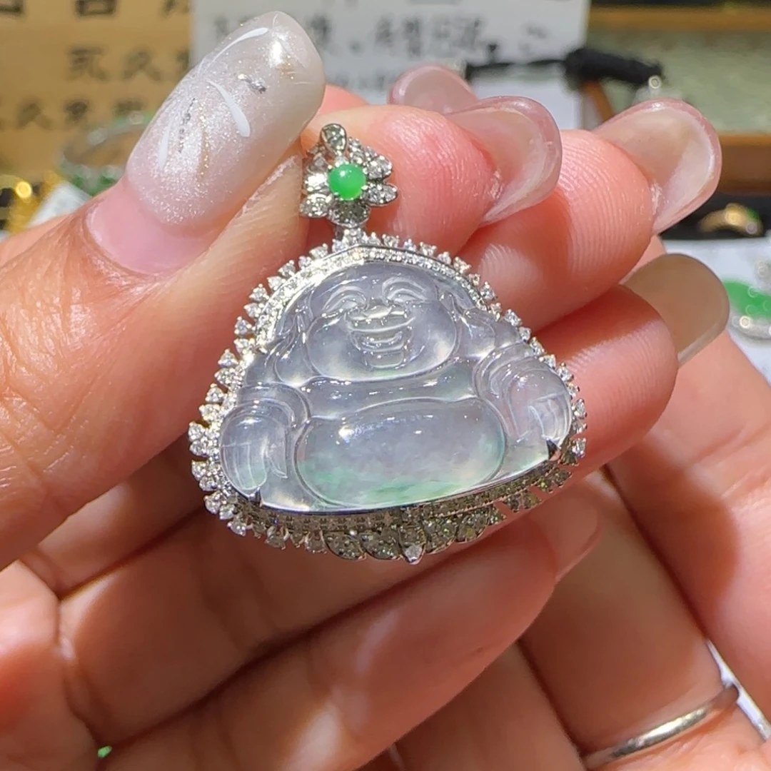 【闪购商品】翡翠颈饰18K金镶嵌缅甸