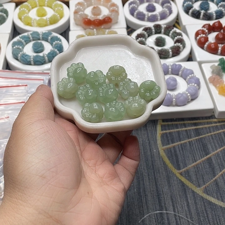 石英质玉（非洲翠）合金时尚大方气质优雅