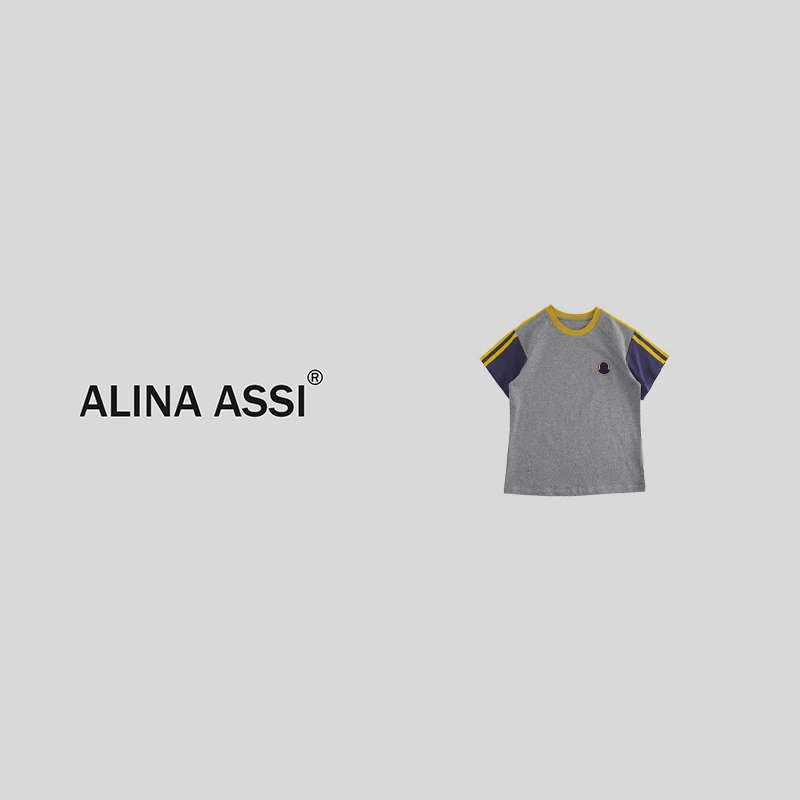 【汶汶】2025春夏新款百搭时尚T恤简约显瘦短袖上衣YMH891