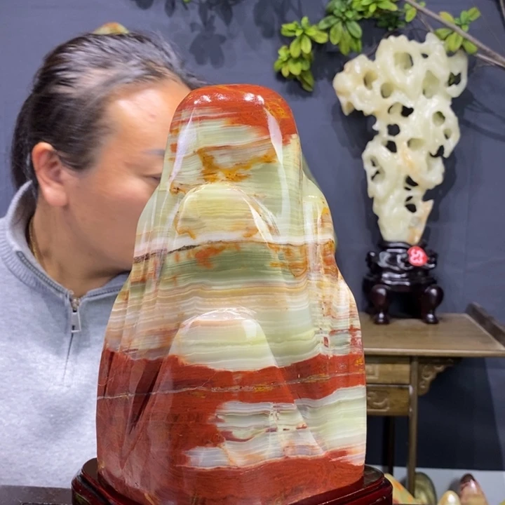 石材精品古青石摆件