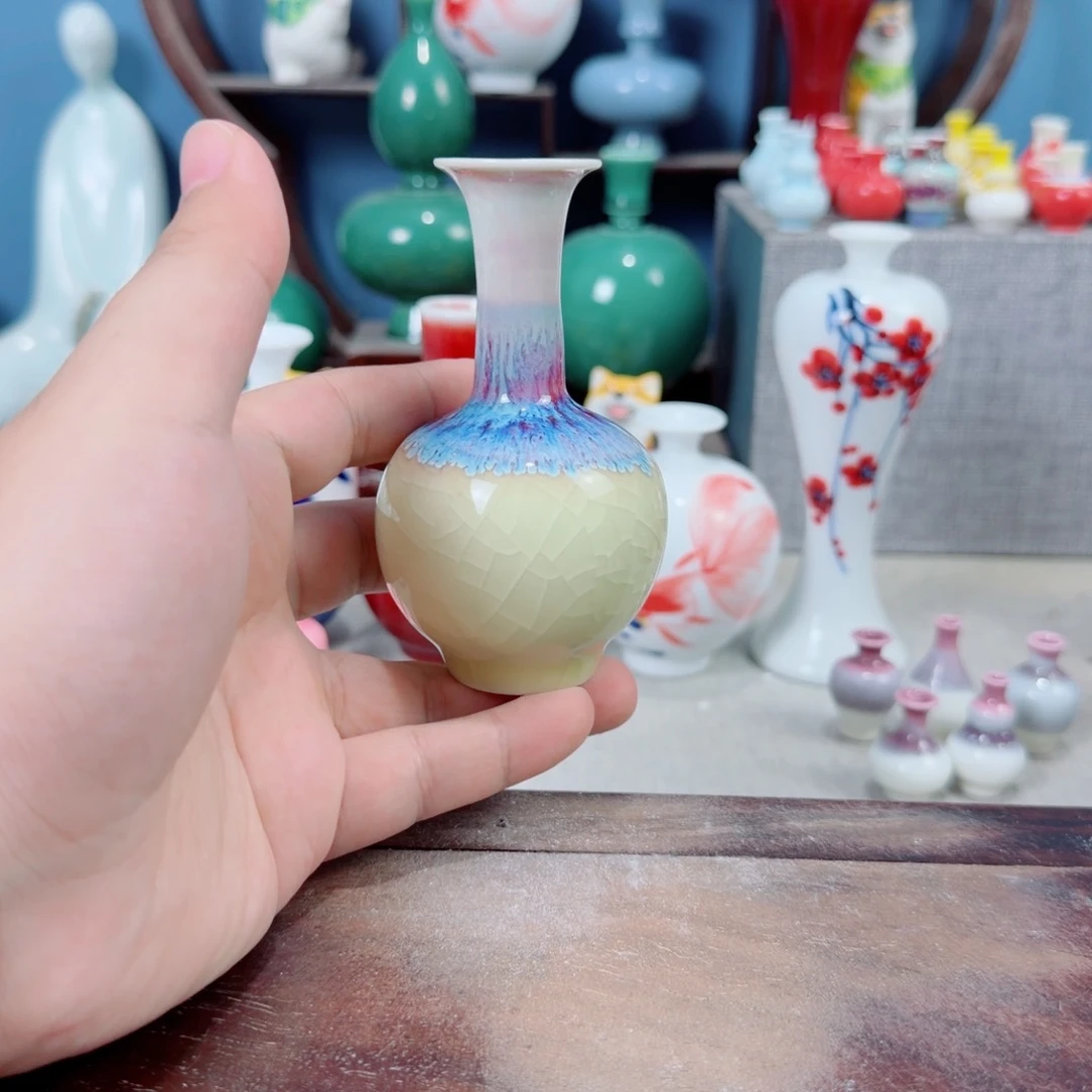 陶瓷手工小花器摆件